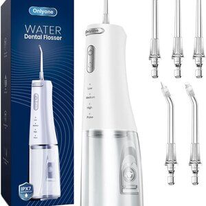 New Rechargeable Cordless Water Flosser with Adjustable Water Pressure for Daily